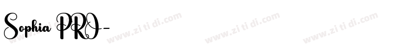 Sophia PRO字体转换
